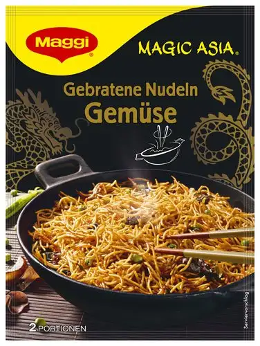 6x Maggi - Magic Asia Gebratene Nudeln Gemüse