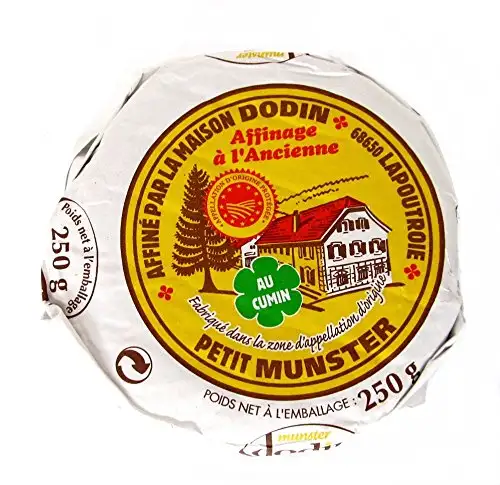 Münsterkäse Münster Käse mit Kümmel aus Frankreich 4 x 250 g Stücke