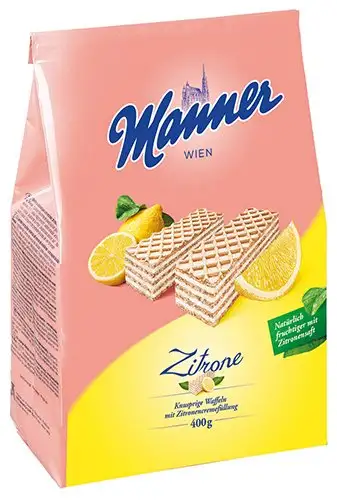 5x Manner - Schnitten Zitrone - 400g