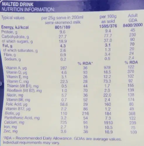 Horlicks Traditional Original Malted Milk Drink 300g