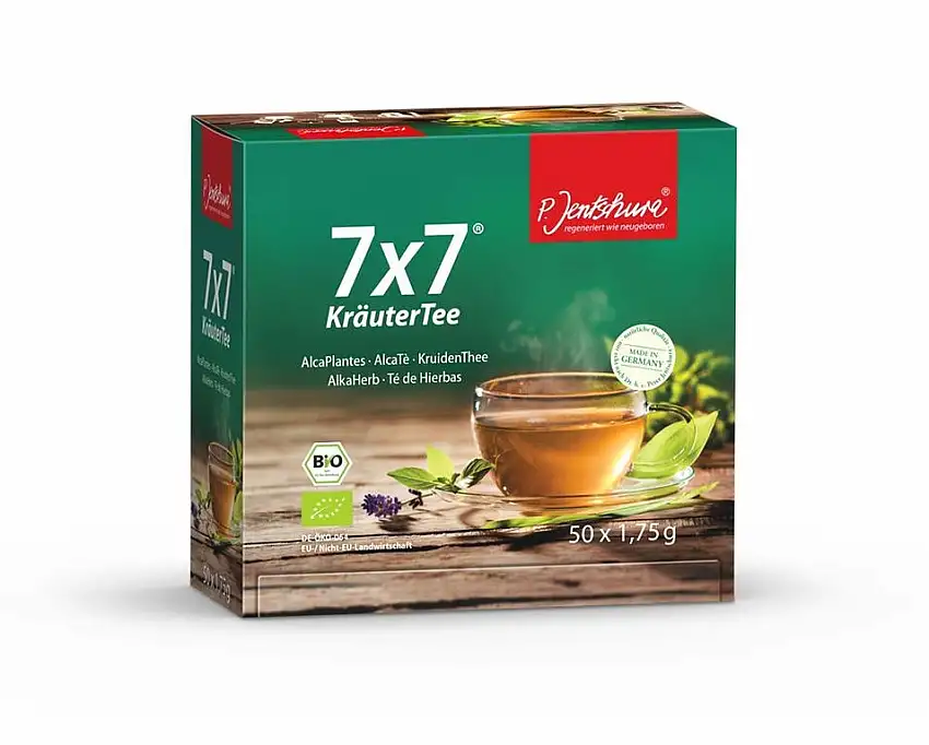 P.Jentschura 7x7 Kräutertee Bio - 50 Beutel, (50x1,75 Gramm) 87,5 Gramm (DE-ÖKO-064)