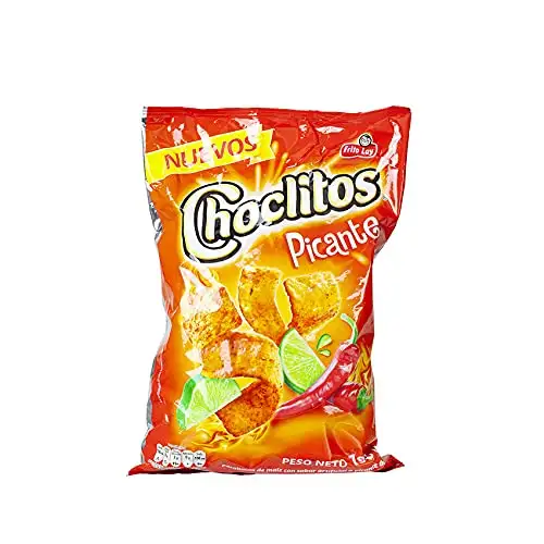 Choclitos Picantes Frito Lay - Knusprige Tortilla-Chips mit Chili- und Limettengeschmack, 190g