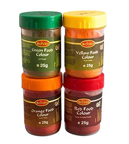 1 x 25g Lebensmittelfarbe Pamai Pai® ROT GRÜN GELB ORANGE Pulver Lebensmittel Farbe (Grün)