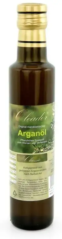Arganöl classic 250 ml, geröstet nach Berberart, kaltgepresst hergestellt