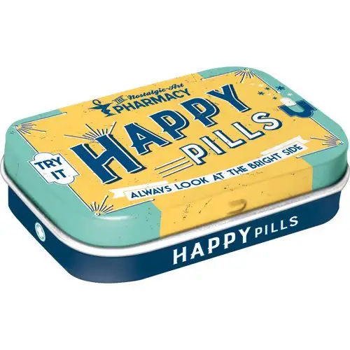 Nostalgic-Art 81330 Pillendose Happy Pills, 15 grams