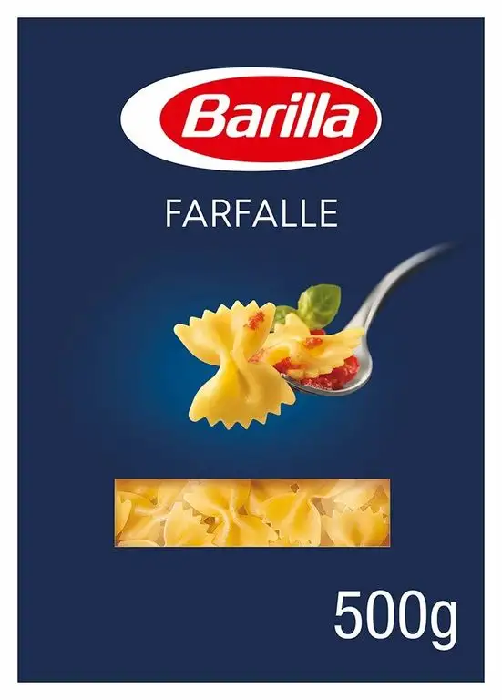 Barilla Hartweizen Pasta Farfalle n. 65 – 1er Pack (1 x 500g)