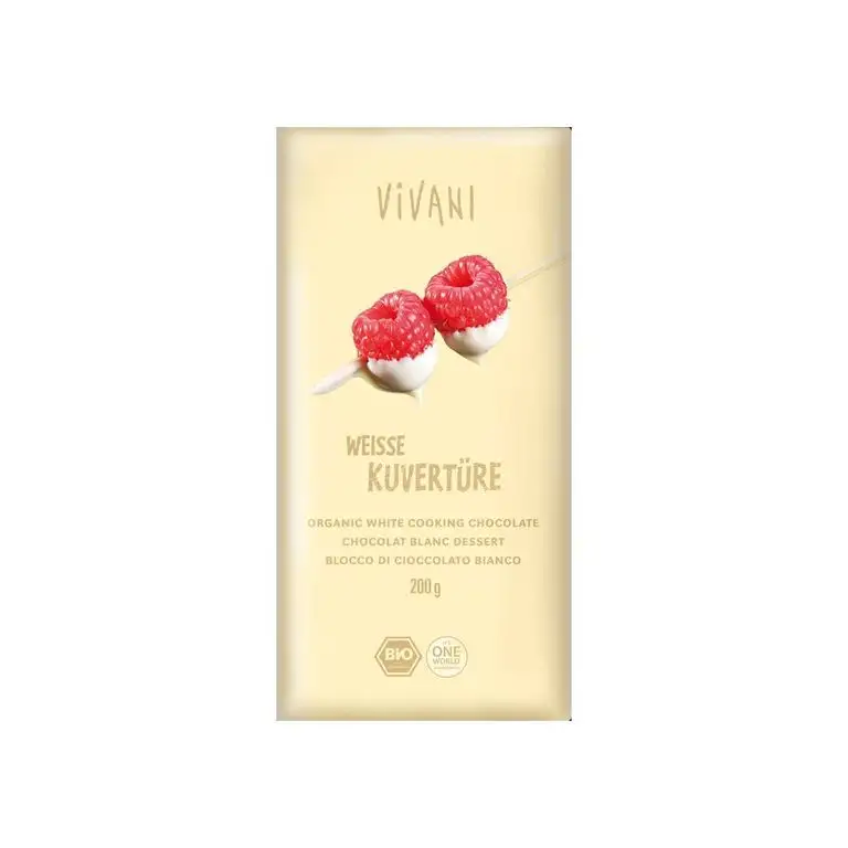 Vivani Weiße Kuvertüre (200 g) - Bio