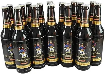Pupen-Schultzes Schwarzes (Schwarzbier / 16 Flaschen à 0,5 l / 3,9% vol.)