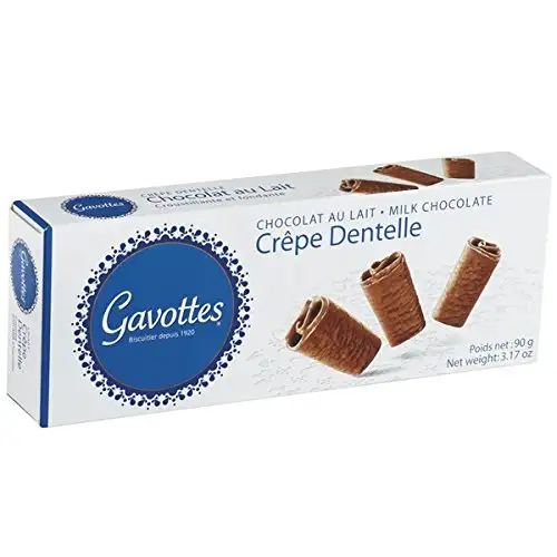 Crêpes dentelle Chocolat au Lait 90g. Gavottes. 18 Stk.