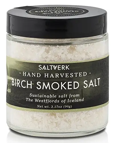 Saltverk Island Meersalz über Birke geräuchert (Glas 90g)