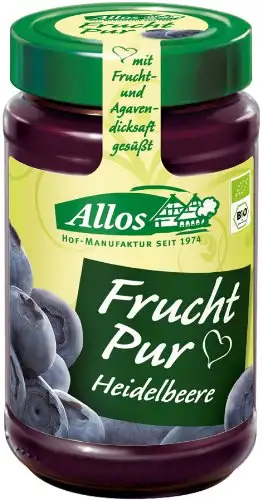 Allos 'Frucht Pur' Heidelbeer, 6er Pack (6 x 250 g)