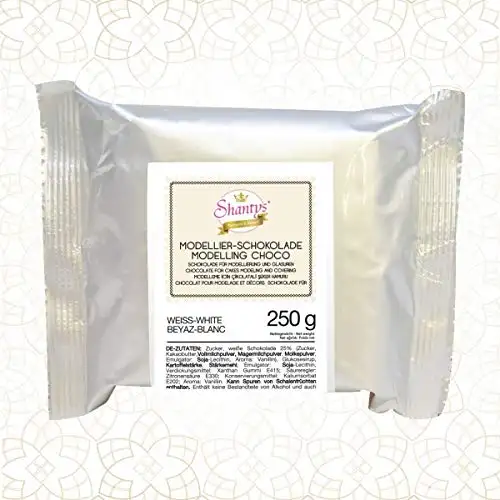 Shantys Patisserie & Dessert Modellierschokolade - WEISS, 250 g