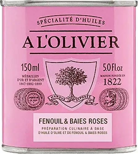 A l'Olivier - 'La Collection 1822' - Olivenöl mit Fenchel und roten Beeren (Fenouil & Baies roses) 150 ml