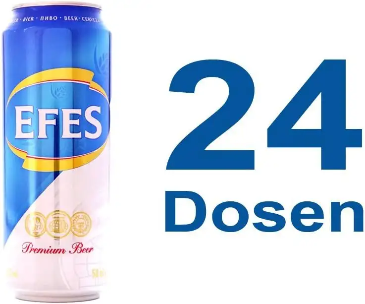 Efes Pilsener 24 x 0,5l Dose (inkl. 6 Euro Pfand) EINWEG