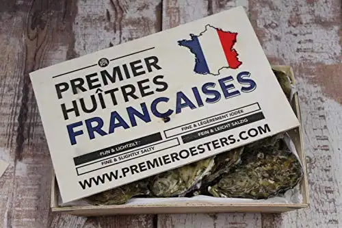 Frische französische Austern 12 Stück Austern aus Frankreich frisch 1 Dutzend