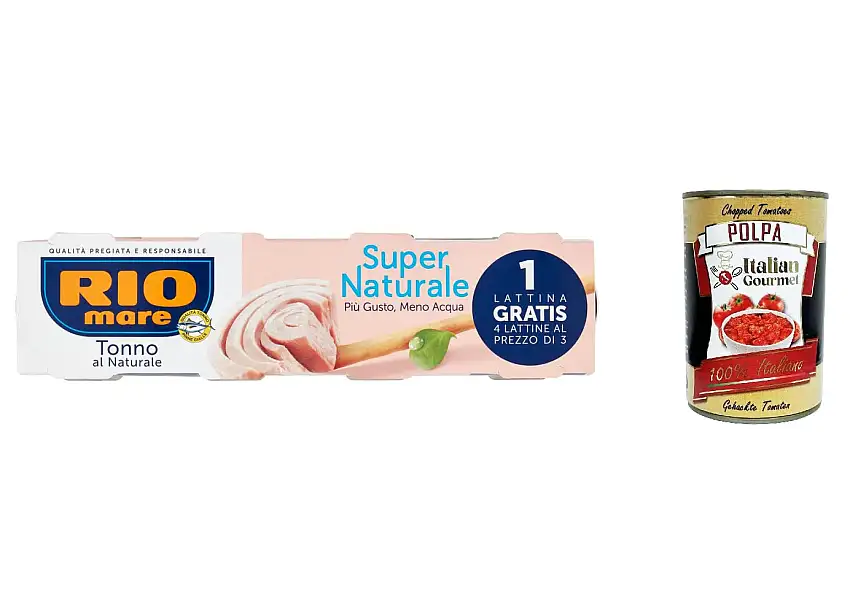 12x Rio Mare Super Naturale Tonno Thunfisch Natürlichen 4x 56g + Italian Gourmet polpa 400g