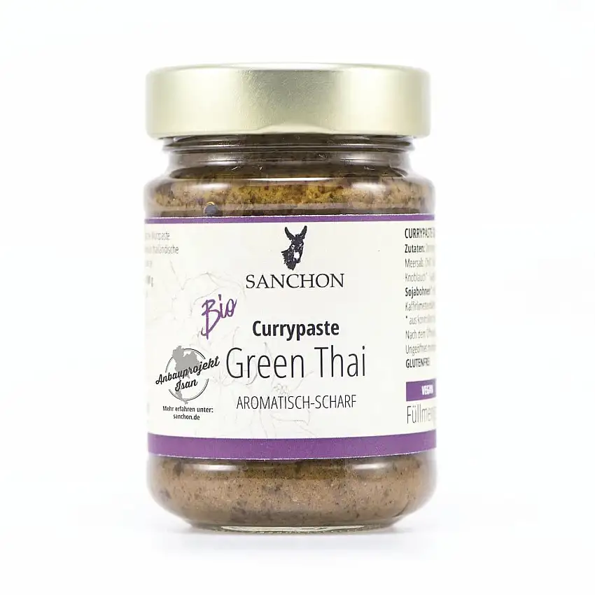 Bio Currypaste Green Thai, Sanchon (2 x 190 gr)