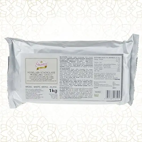 Premium Modellierschokolade - WEISS 1 Kg - Schokolade, Modelliermasse - Shantys