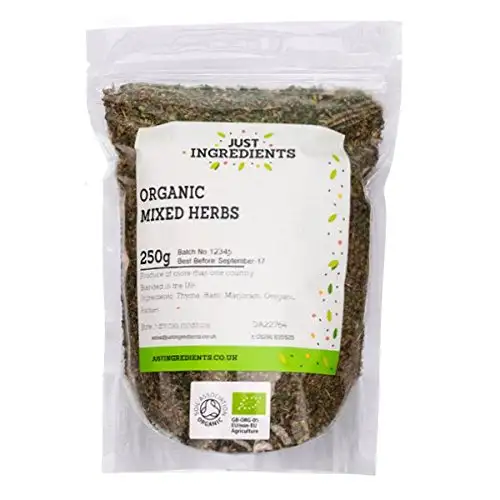 JustIngredients Bio-Kräutermix, Organic Mixed Herbs, 1er Pack (1 x 500 g)