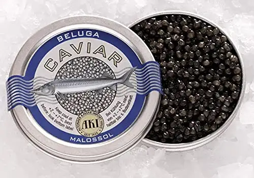 Beluga Kaviar vom Altonaer Kaviar Importhaus 30g Dose frisch abgefüllt Malossol Spitzenqualität Kaviar vom Stör Osietra Sevruga Störkaviar