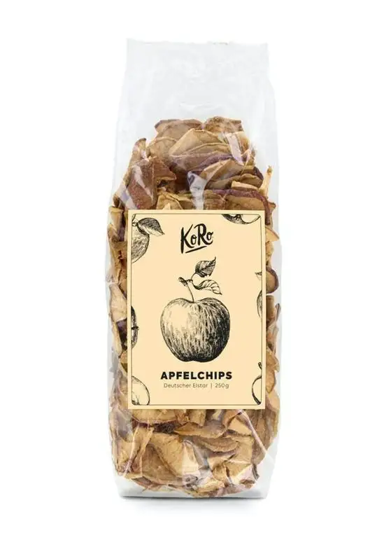 KoRo - Apfelchips Deutscher Elstar 250 g - Trockenfrüchte aus Deutschland - Ungeschwefelt und ohne Zuckerzusatz