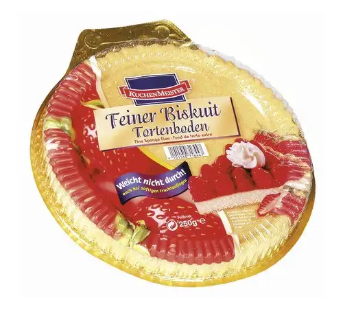 Kuchenmeister Feiner Bisquit Tortenboden, 6er Pack (6 x 250 g)