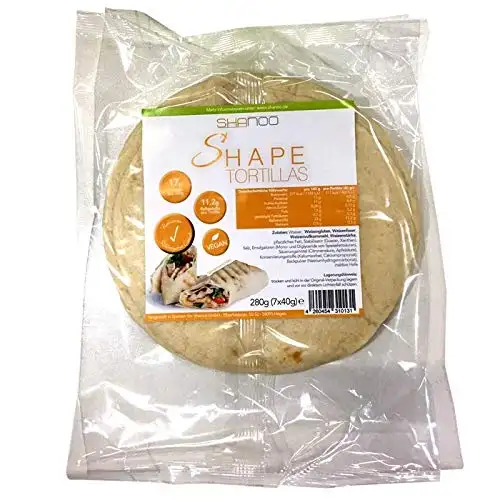 Shape Tortillas - Tortilla, Reduzierter Kohlenhydrat-Gehalt, Wrap/Wraps, super Soft, 3er Pack (3 x 280 g / 3 x 7 Stück)