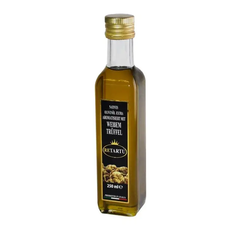 Natives Olivenöl extra aromatisiert mit weißem Trüffel 250ml.