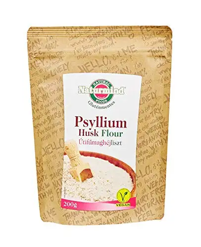 Naturmind Flohsamenschalenmehl fein gemahlen 99% Reinheit 200g