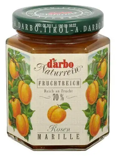 Darbo Naturrein Fruchtreich Konfitüre - Rosenmarillen - 200 g