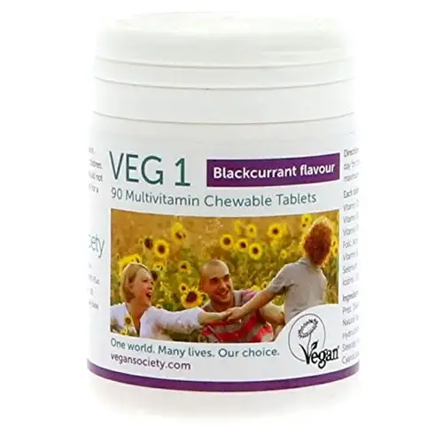 Vegan Society | VEG 1 - Blackcurrant Flavour | 90 tablets
