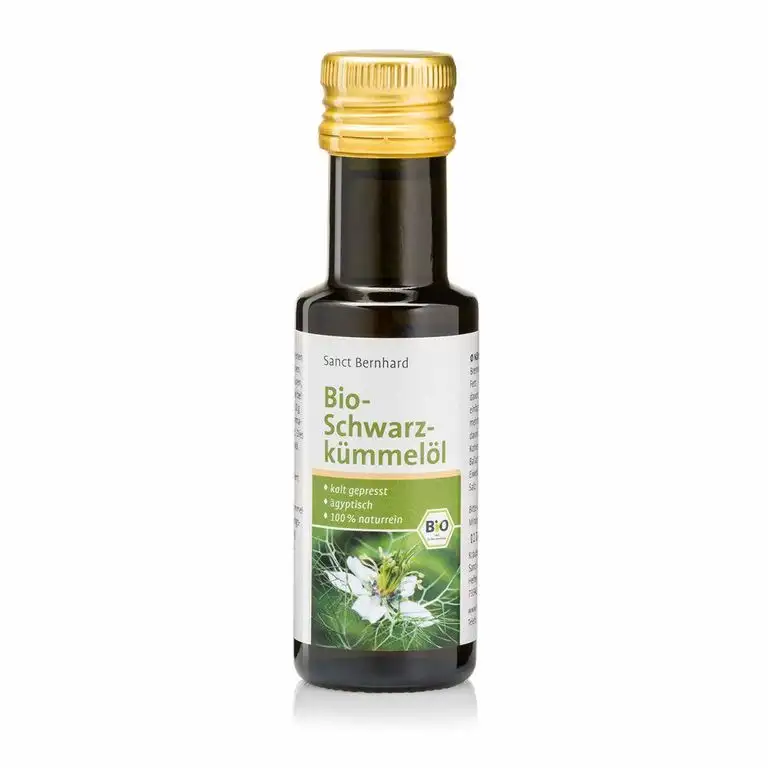 Sanct Bernhard Bio Schwarzkümmelöl 100% naturrein, ägyptisch, kalt gepresst, Inhalt 100 ml