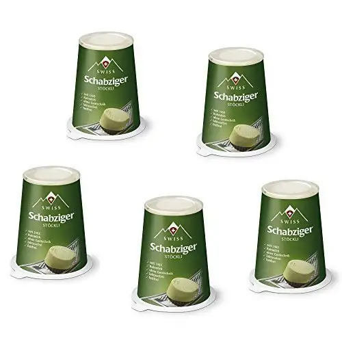 Swiss Schabziger Stöckli fettarmer Käse Schweizer Reibekäse 5x100g KÜHLVERSAND