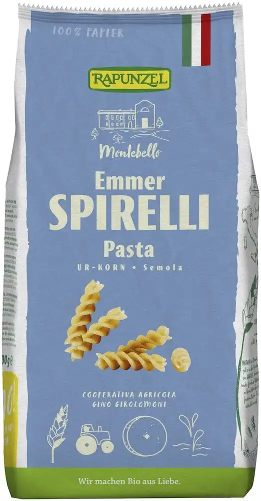 Rapunzel Bio Emmer-Spirelli Semola (2 x 500 gr)