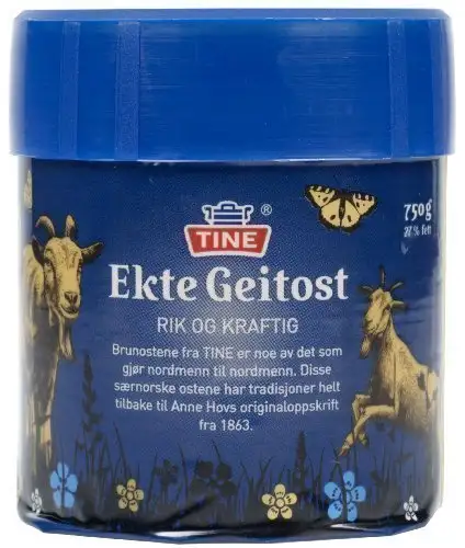 Ekte Geitost 750g Original Ziegenkäse Norwegian Cheese Braunkäse Brunost Molkenkäse
