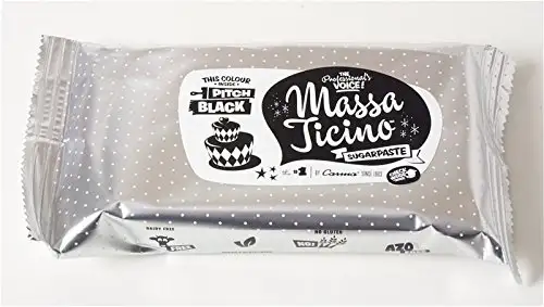 Massa Ticino Rollfondant Schwarz 250 g