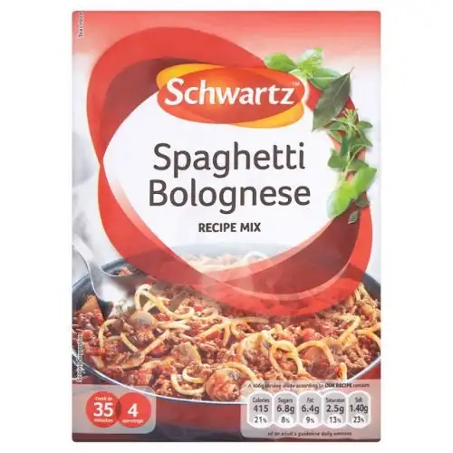 Schwartz Spaghetti Bolognese Rezept-Mix, 40 g, 8 Stück