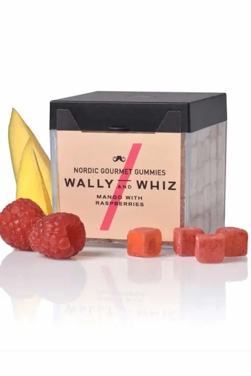Wally And Whiz - Nordic Gourmet Winegums Mango und Himbeere (vegan, gluten- laktosefrei) 140 g