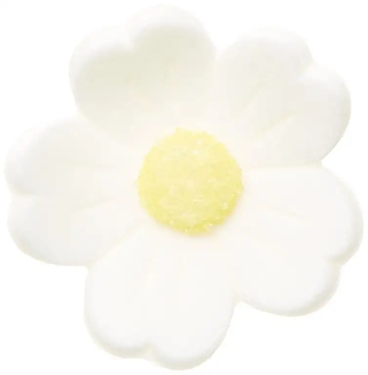 Günthart 2385 Feinzucker-Blumen, gross, weiss, 60 stk (1 x 242 g)