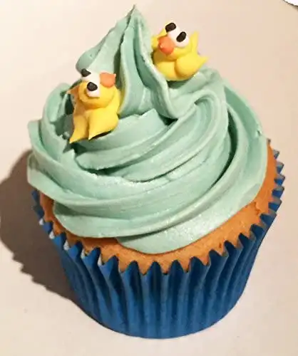 Zucker Kuchendekorationen- 12 kleine gelbe Enten / 12 Fabulous Edible Sugar Mini Yellow Ducks