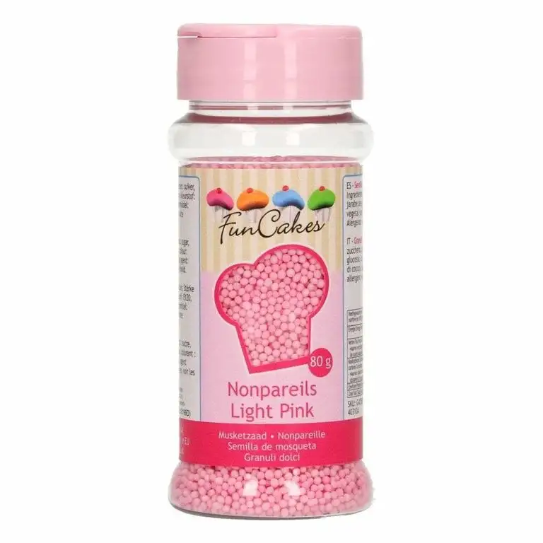 FunCakes Nonpareils Light Pink 80g G42505