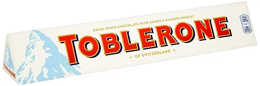 Toblerone White Chocolate Bar 360g Packung mit 5 Stück