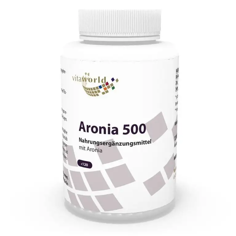 Vita World Aronia 500mg 120 Kapseln Apotheker-Herstellung