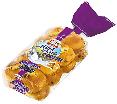 6x Ölz - Milchbrötle mit Rosinen - 320g