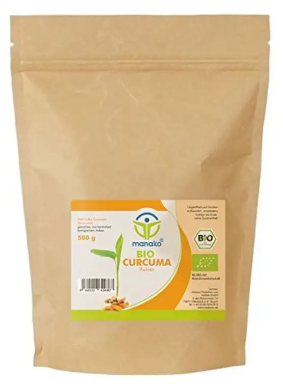 manako BIO Curcuma / Kurkuma Pulver, gemahlen, 500 g Beutel (1 x 0,50 kg)