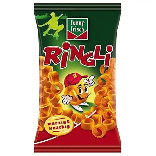 funny frisch Ringli Paprika, 12er Pack, (12 x 75g)