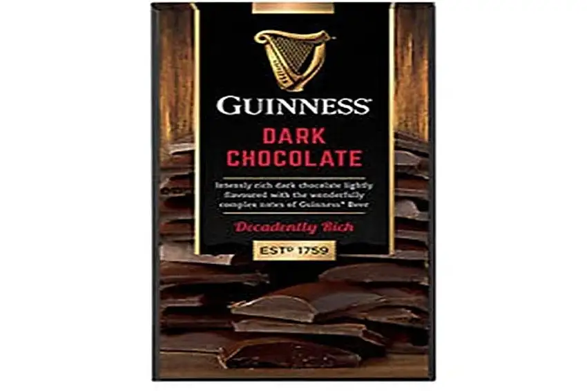 Guinness Luxury Dark Chocolate Solid Bar with a Delicious Taste of Guinness 90g