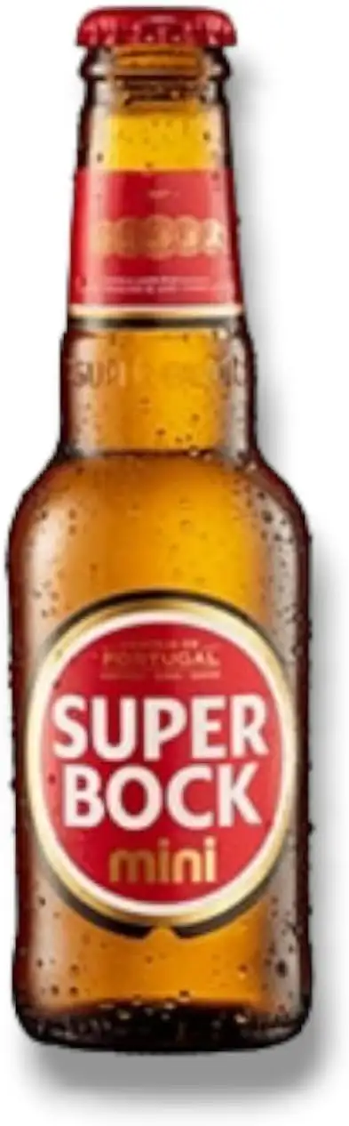 24 x Super Bock Mini Original 0,2l - Das Nr.1 Bier aus Portugal in der beliebten Mini Version mit 5,2% Vol.