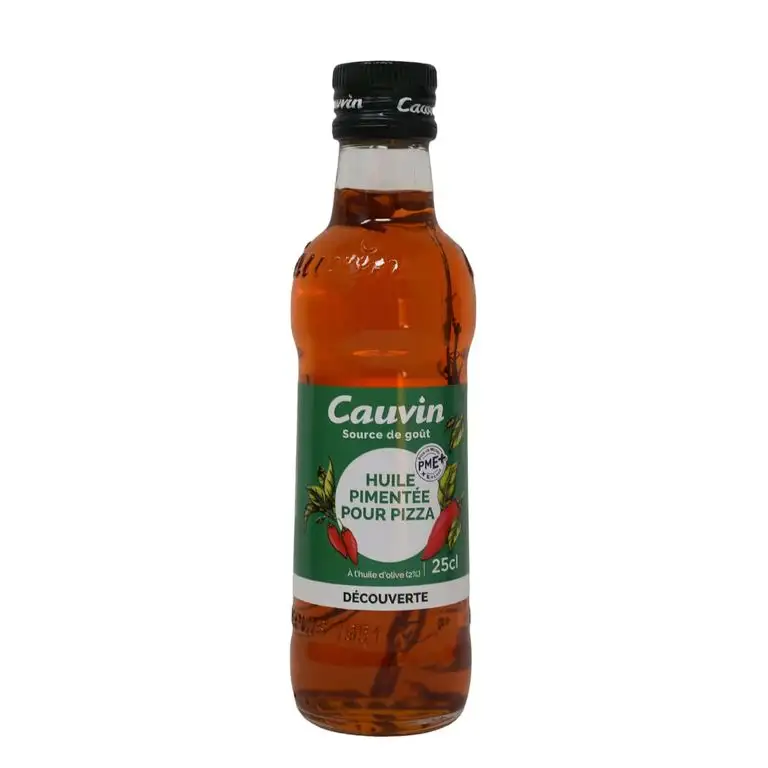 Cauvin Pizza Öl Pizzaöl Chiliöl Huile Pimentee pour Pizza 250 ml
