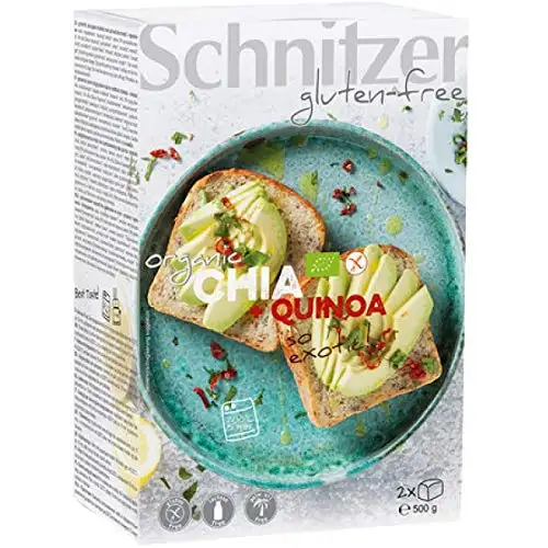Schnitzer Chia-Quinoa-Brote zum Aufbacken, glutenfrei (500 g) - Bio